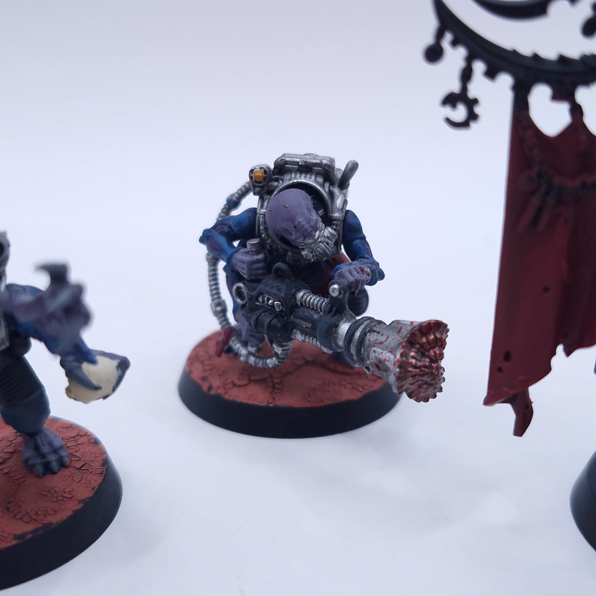 Warhammer 40k: Genestealer Cults Acolyte Hybrids with Acolyte Iconward Painted BTA16