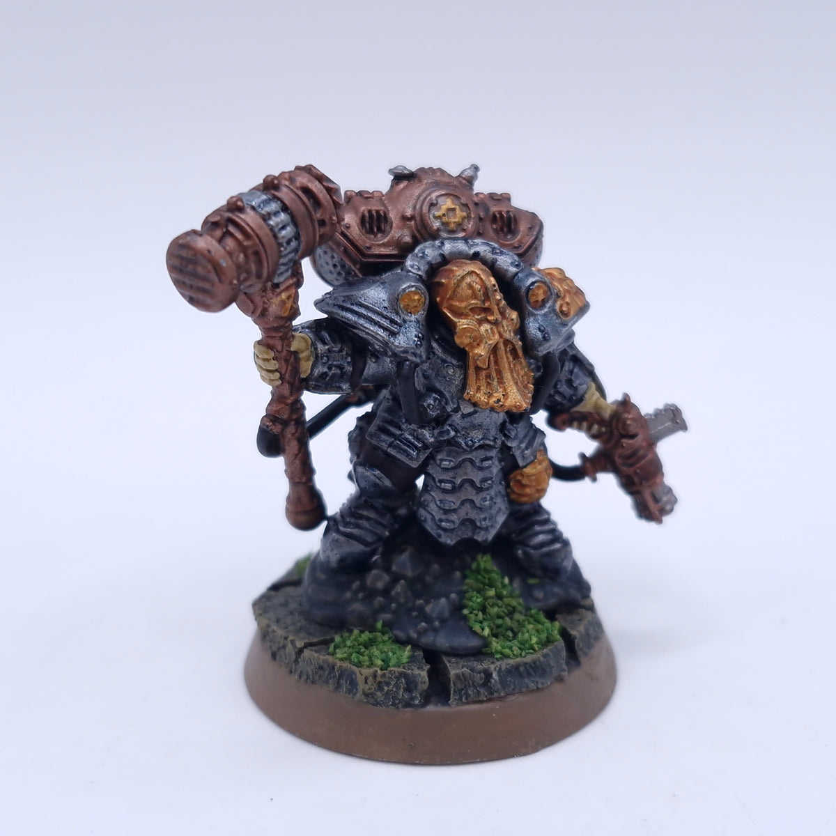 Warhammer AoS: Kharadon Overlords Arkanaut Admiral Painted BSB17