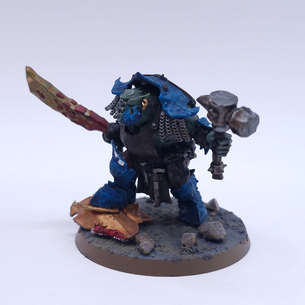Warhammer AoS: Orruk Warclans Zoggrok Anvilsmasha Painted BTA13