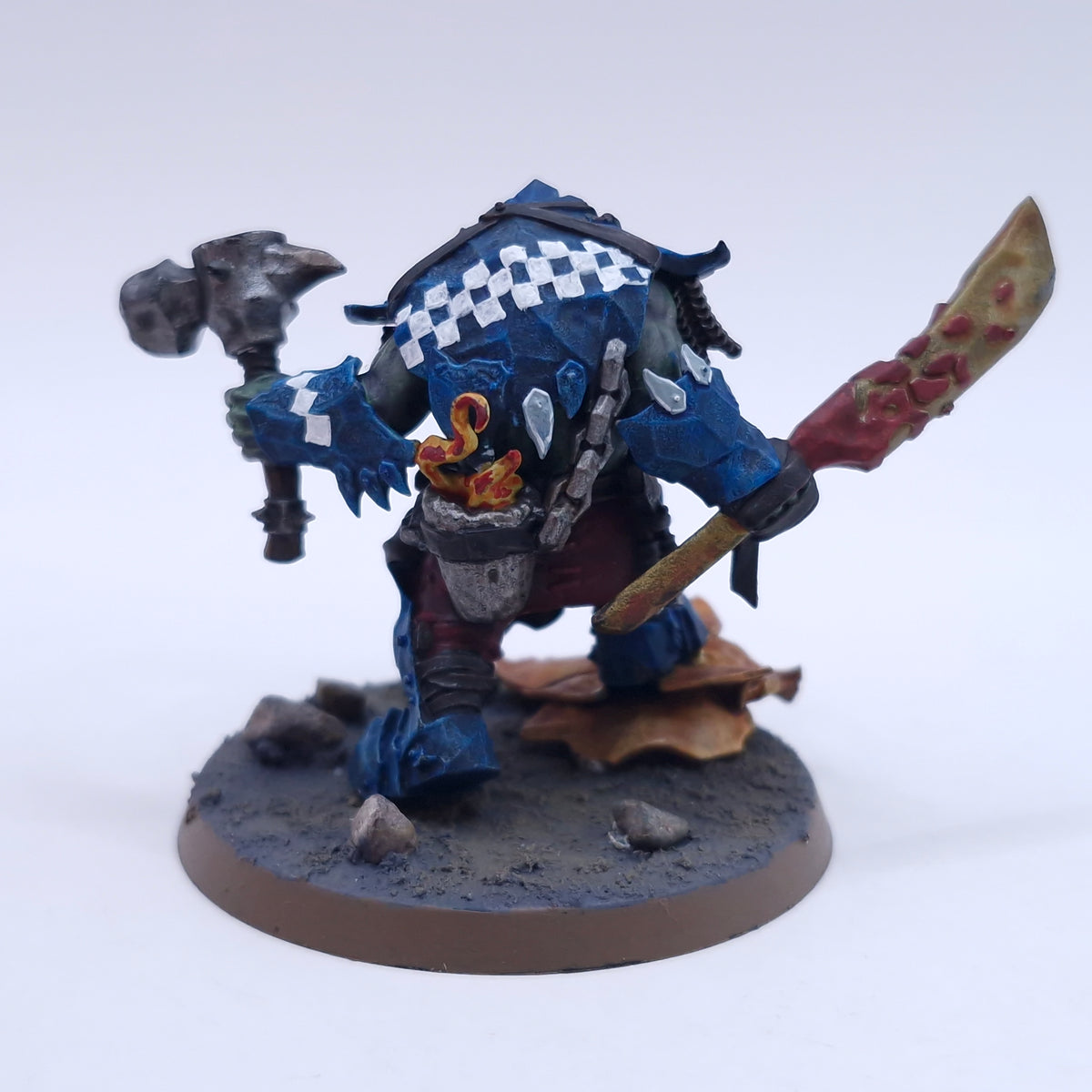 Warhammer AoS: Orruk Warclans Zoggrok Anvilsmasha Painted BTA13