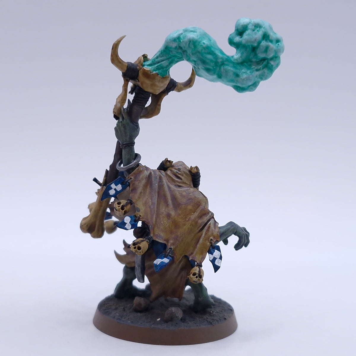 Warhammer AoS: Orruk Warclans Warchanter with Weirdnob Shaman Painted BC003