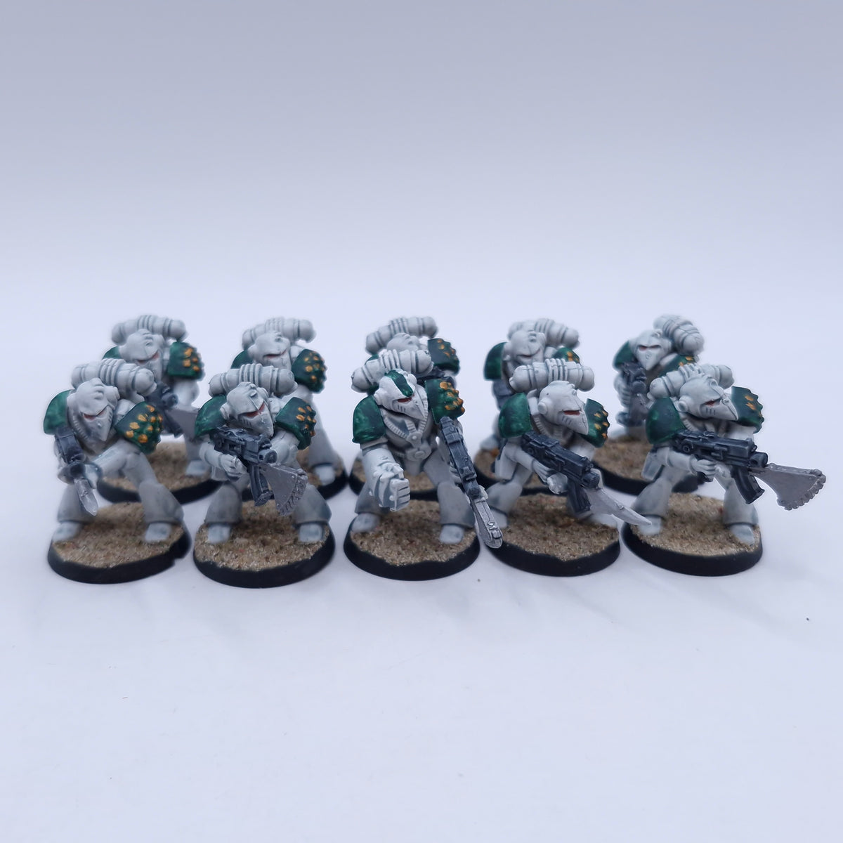 Warhammer 40k: Space Marines Mkvi Tactical Squad Painted AZ244