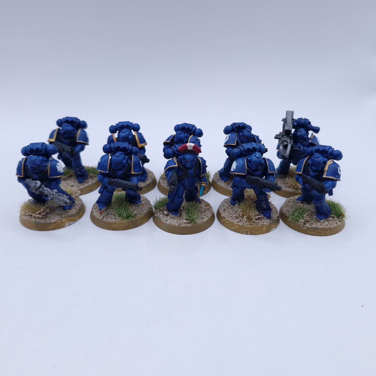Warhammer 40k: Space Marines Mkiv Tactical Squad Painted BI085