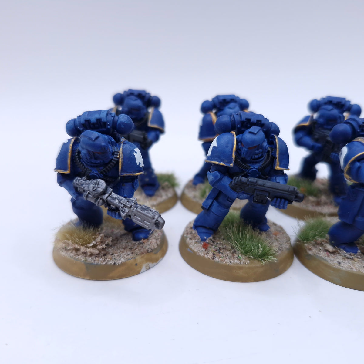 Warhammer 40k: Space Marines Mkiv Tactical Squad Painted BI085
