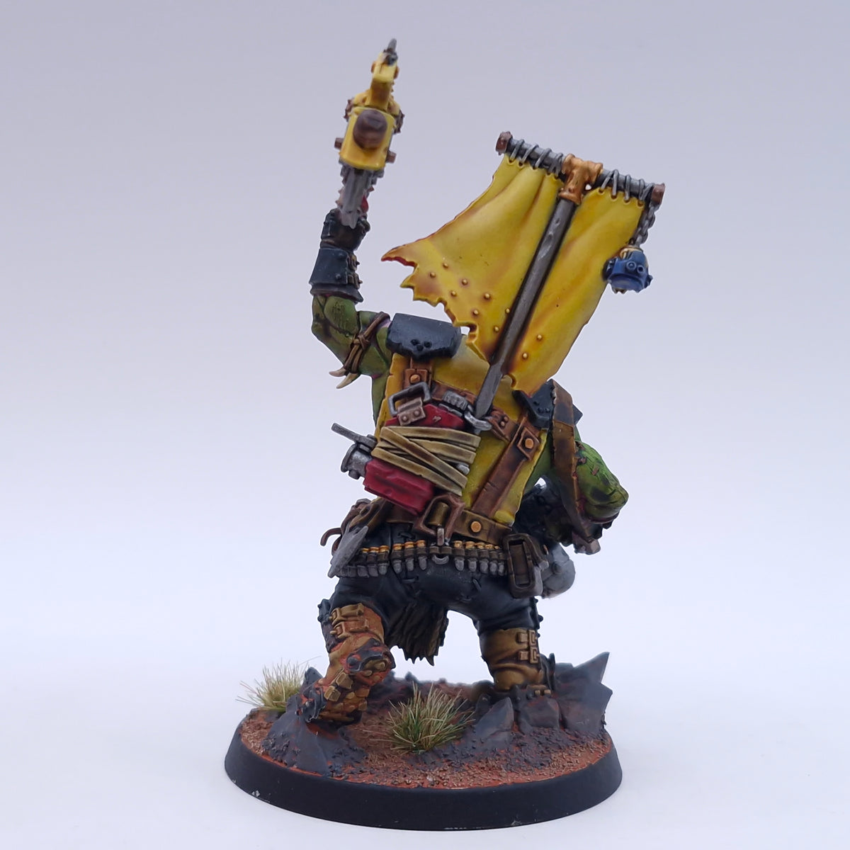 Warhammer 40k: Orks Bad Moons Warboss Painted Armageddon BA063