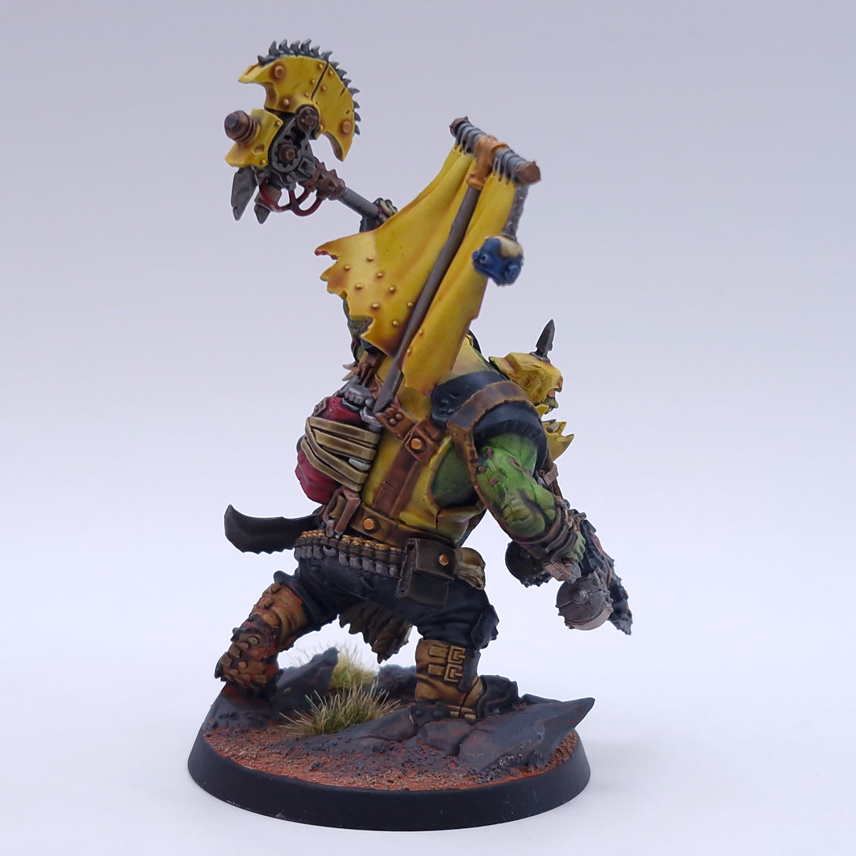 Warhammer 40k: Orks Bad Moons Warboss Painted Armageddon BA063