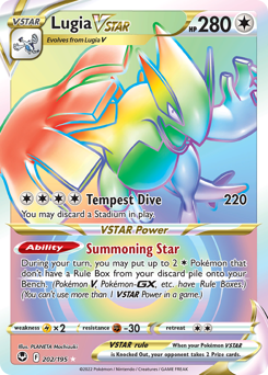 Lugia VSTAR - 202/195 - Rare Rainbow - Silver Tempest