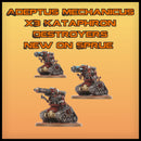 Warhammer 40k: Adeptus Mechanicus x3 Kataphron Destroyers New on Sprue (No bases)