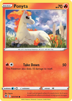 Ponyta - 21/195 - Common - Silver Tempest