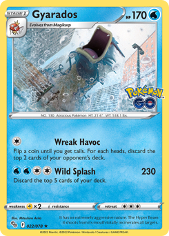 Gyarados - 22/78 - Rare Holo - Pokémon GO