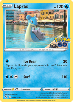 Lapras - 23/78 - Rare Holo - Pokémon GO