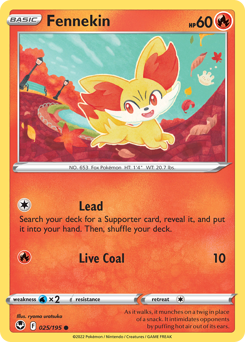 Fennekin - 25/195 - Common - Silver Tempest