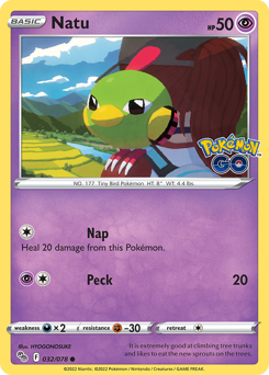 Natu - 32/78 - Common - Pokémon GO