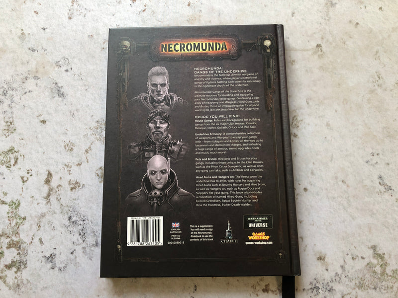 Warhammer Necromunda Gangs of the Underhive Hardcover AS628-0924