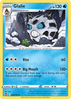 Glalie - 42/195 - Uncommon - Silver Tempest