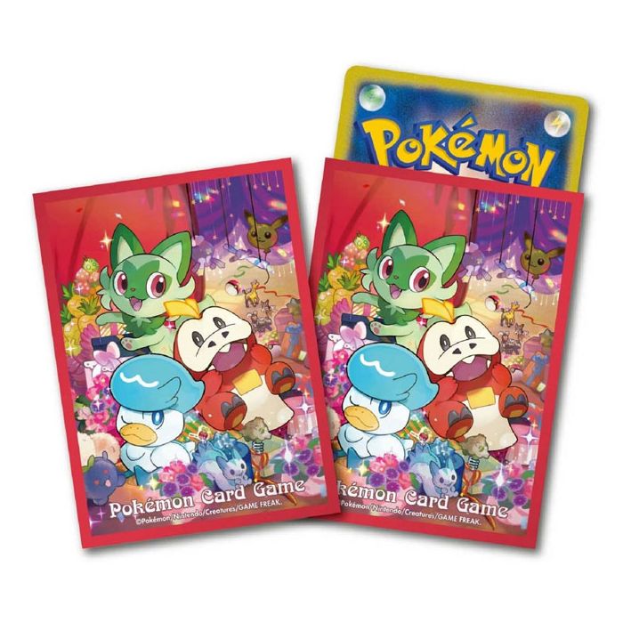 Pokemon Centre Paldea Starters 64 Art Sleeves - Japanese Import