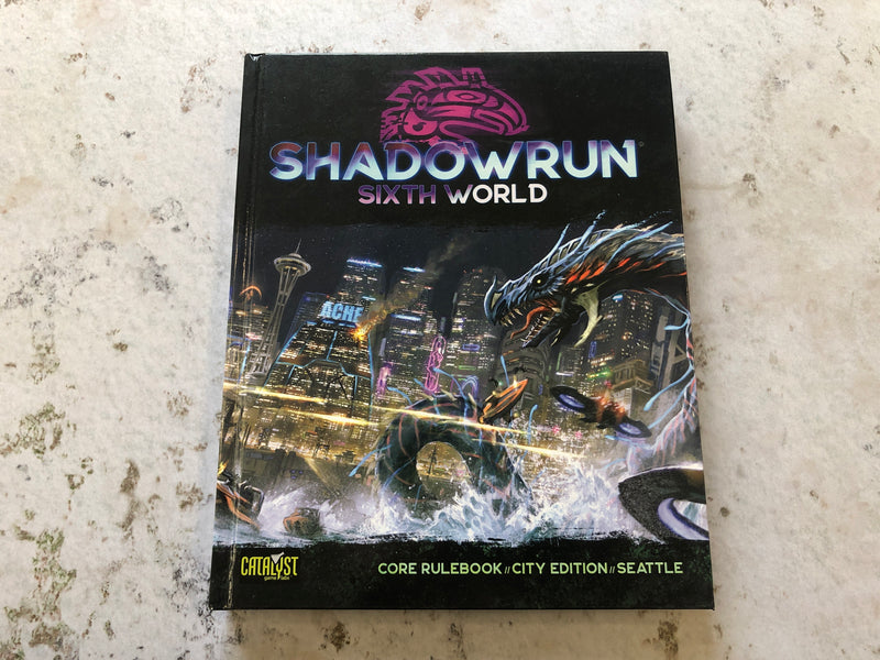 Shadowrun RPG Sixth World Core Rulebook City Edition Seattle AS686-0924