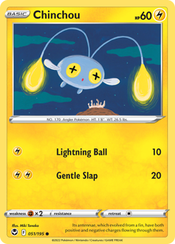 Chinchou - 51/195 - Common - Silver Tempest