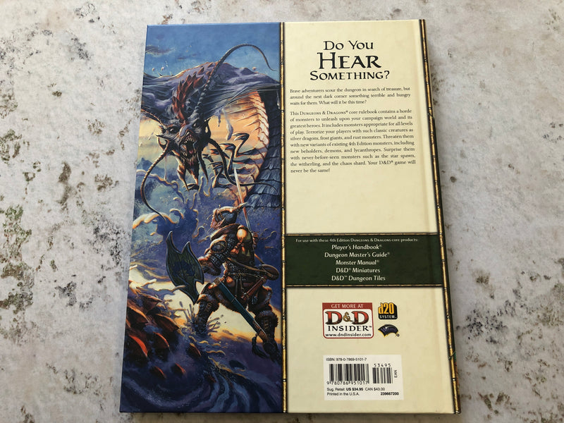 Dungeons & Dragons - Monster Manual 2 - 4th Edition AS648-0924