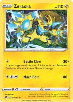 Zeraora - 56/195 - Rare - Silver Tempest