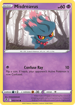 Misdreavus - 63/195 - Common - Silver Tempest