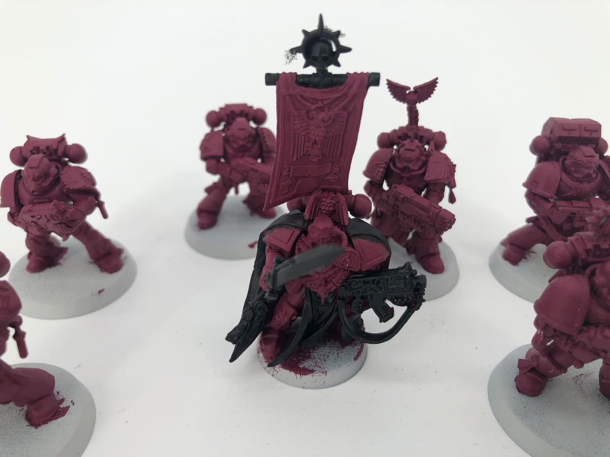 Space Marines Blood Angels Sternguard Veterans and Captain BC158-0927