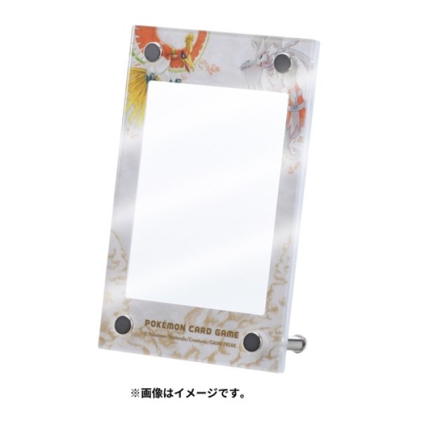 Pokemon Centre Acryclic Card Display Ho-oh Reshiram Legendary - Japanese Import