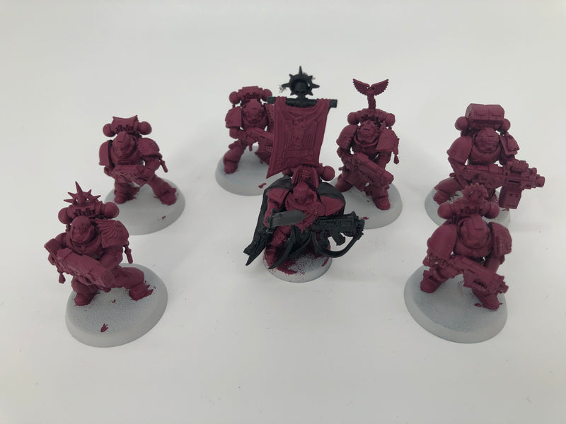 Space Marines Blood Angels Sternguard Veterans and Captain BC158-0927