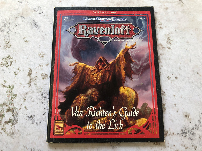 Advanced Dungeons & Dragons - Ravenloft Van Richten's Guide to the Lich AS671-0924