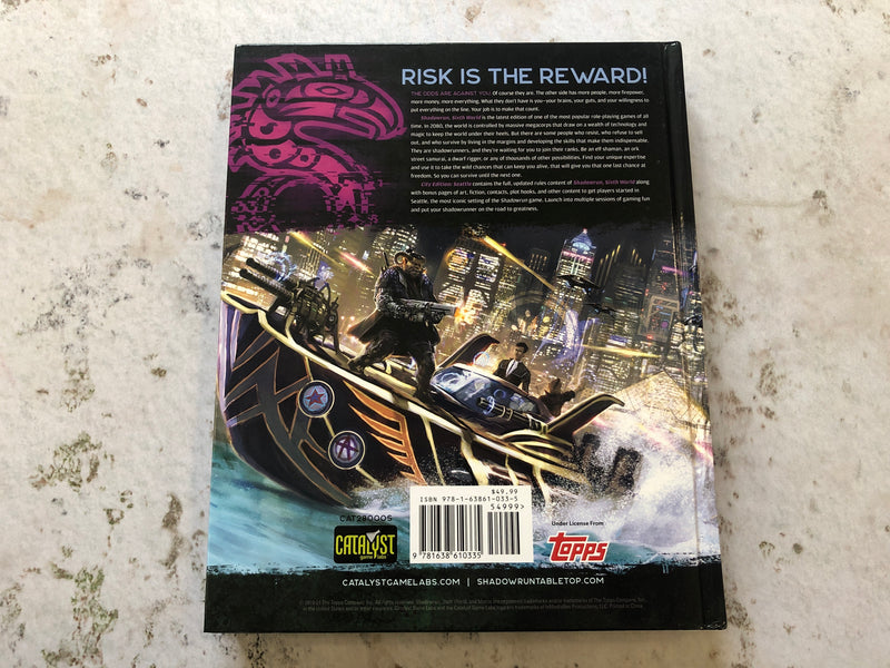 Shadowrun RPG Sixth World Core Rulebook City Edition Seattle AS686-0924