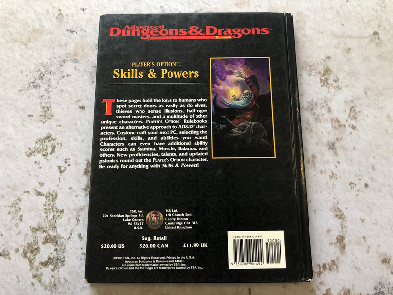 Advanced Dungeons & Dragons - Player's Option Skills & Powers AS664-0924