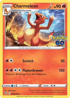 Charmeleon - 9/78 - Uncommon - Pokémon GO