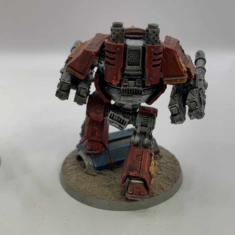 Warhammer 40k Blood Angels Contemptor Dreadnoughts Magnetised Weapons- Nicely Painted (AX052)