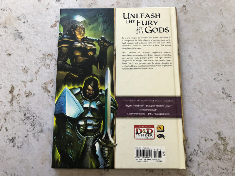 Dungeons & Dragons - Divine Power - 4th Edition AS652-0924