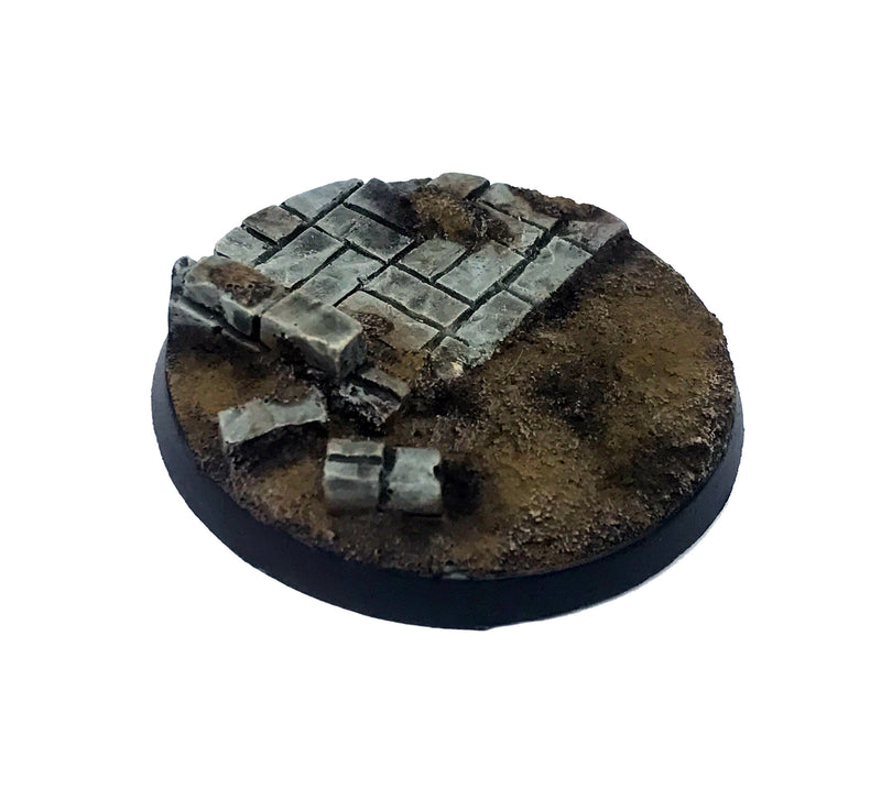 Resin Base - Broken City Round - 50mm (4)