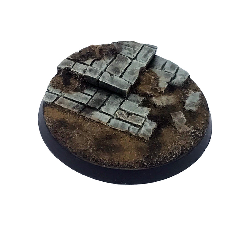 Resin Base - Broken City Round - 50mm (4)