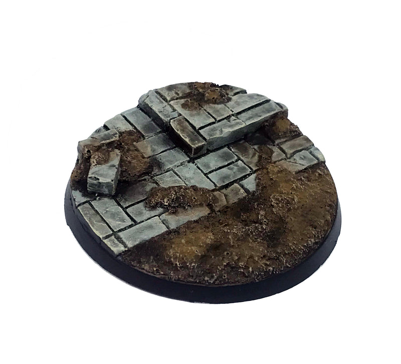 Resin Base - Broken City Round - 50mm (4)