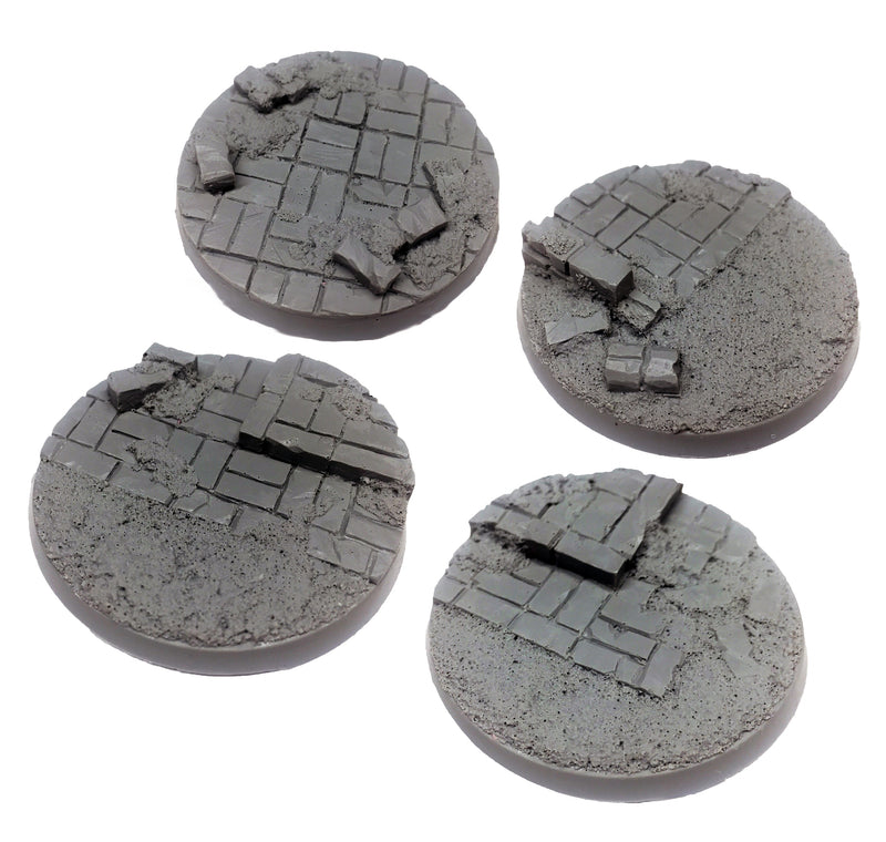 Resin Base - Broken City Round - 50mm (4)