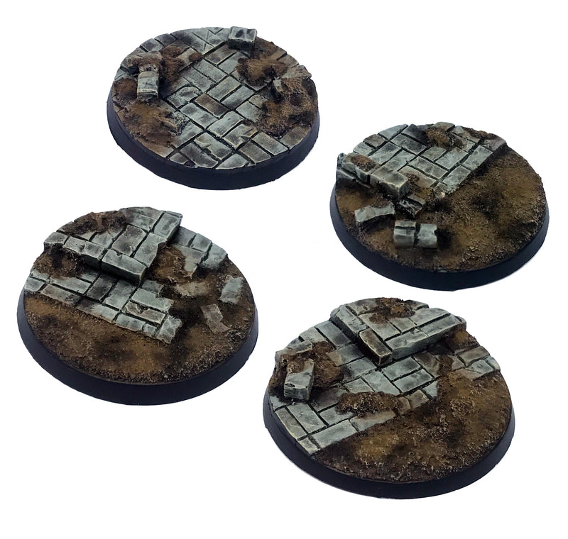 Resin Base - Broken City Round - 50mm (4)