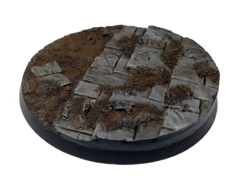 Resin Base - Broken City Round - 60mm (1A)