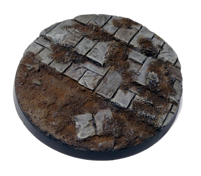 Resin Base - Broken City Round - 60mm (1A)