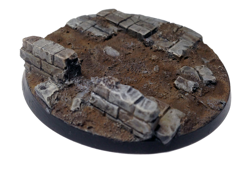 Resin Base - Broken City Round - 60mm (1B)