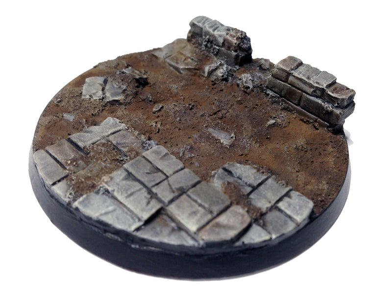 Resin Base - Broken City Round - 60mm (1B)