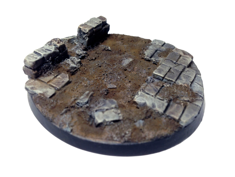 Resin Base - Broken City Round - 60mm (1B)