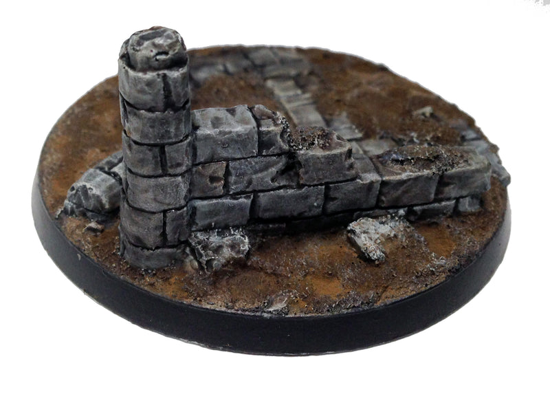 Resin Base - Broken City Round - 60mm (1C)