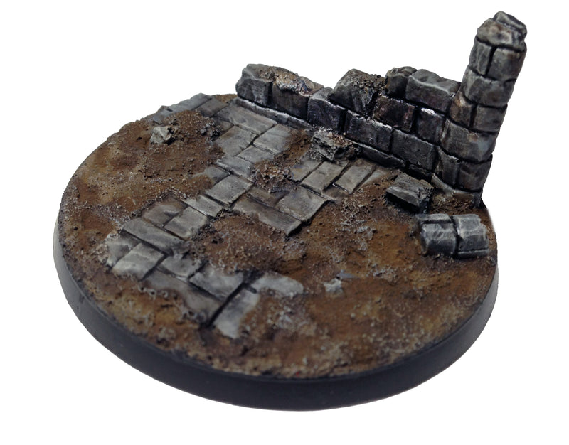 Resin Base - Broken City Round - 60mm (1C)