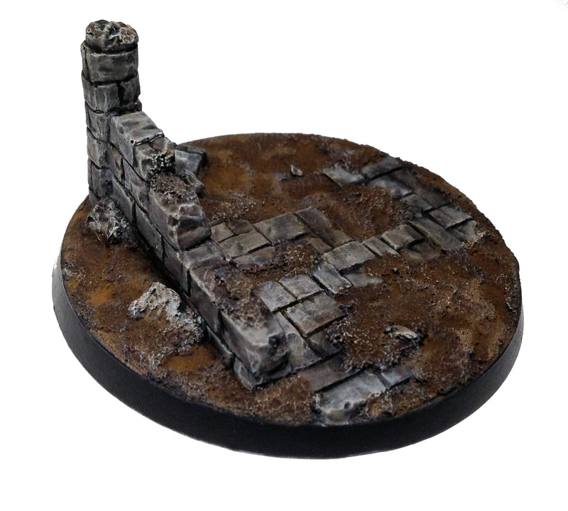 Resin Base - Broken City Round - 60mm (1C)