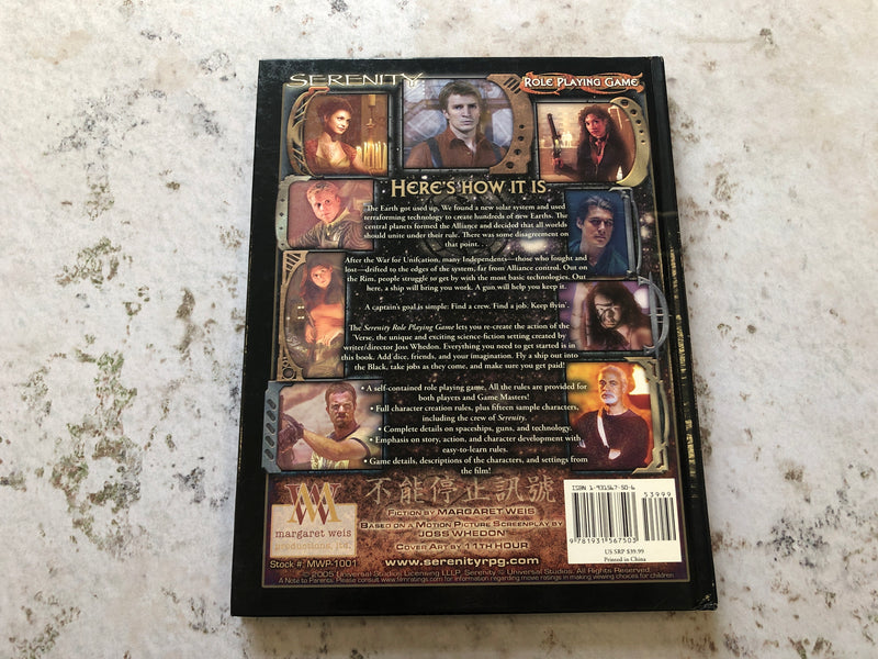 Serenity RPG Core Rulebook AS701-0924