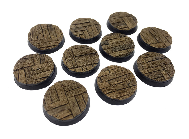 Resin Base - Brawling Tavern Round - 25mm (10)