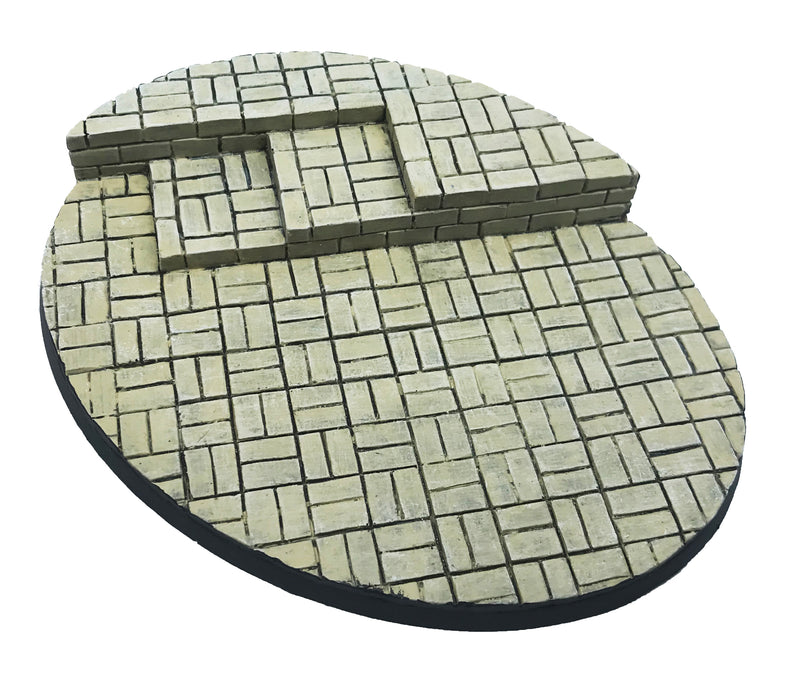 Resin Base - Cobblestone Courtyard Oval - 120x92mm (1)